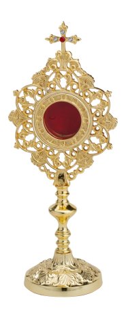 Gold Plated Reliquary H 25 cm