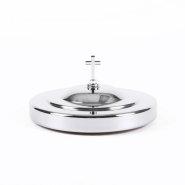 Deluxe Communion Bread Plate Cover Silver