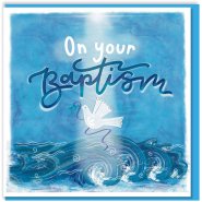 Dove & Cross Baptism Card