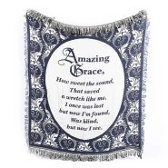 Blue Amazing Grace Throw 150 x 127cm