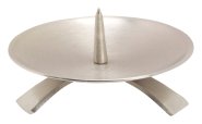 Nickel Plated Candlestand with Big Thorn D 11.5 cm