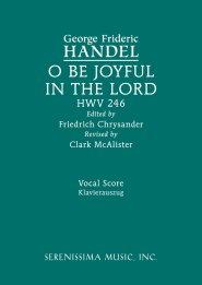 O be joyful in the Lord, HWV 246: Vocal score