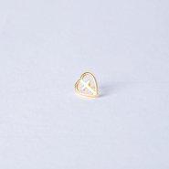 Lapel Pin Heart/Cross Gold Pack of 6