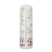 20cm Red Choir Boys Pillar Advent Candle - Single