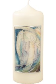 ArtistCandle Angel Blue H 15 cm D 6 cm