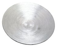 Silver Aluminium Candle Plate D 12.5 cm