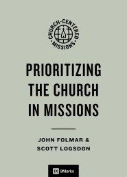 Prioritizing the Church in Missions