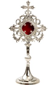 Silver Plated Reliquary H 34 cm