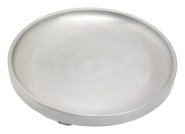 Matt Aluminium Candlestick Plate D 12 cm