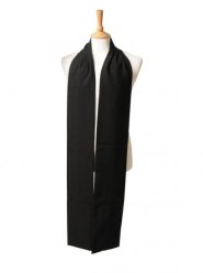 Preaching Scarf - Black Polyester