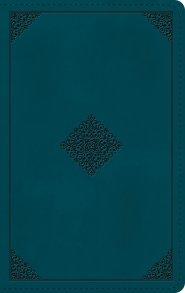 ESV Giant Print Personal Size Bible, Red Letter (TruTone, Deep Teal, Emblem Design)