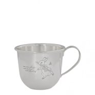 Silver Plated Baby Mug with Laser Peter Rabbit