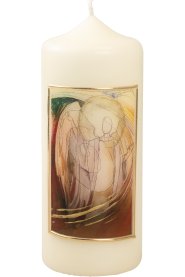 ArtistCandle Angel Red H 15 cm D 6 cm