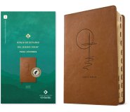 Biblia de estudio del diario vivir para jóvenes NTV con Filament (SentiPiel, Café claro, Índice, Letra Roja)