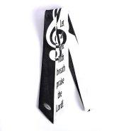 Let All That Hath Breath Praise Him Grey Polyester Tie