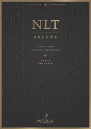 NLT Select Large Print Thinline Reference Bible, Filament Enabled (Goatskin Leather, Black, Red Letter)