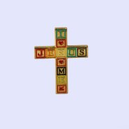 Jesus In Cross Lapel Pin - Pack of 3