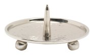 Nickel Plated Candlestick Plate with Thorn D 8 cm inside