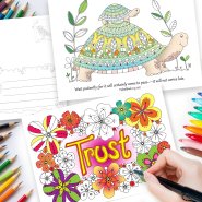 Images of Hope Coloring Postcards (Pack of 10)
