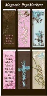 Bookmark-Pagemarker-Magnetic-Witness Gear-Set Of 6