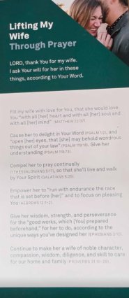 Lifting My Wife Through Prayer Card