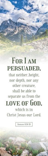 Inspirational Bookmark: For I Am Persuaded (Package of 25)
