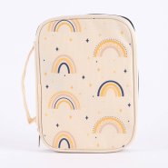 Rainbow Canvas Bible Cover - Medium