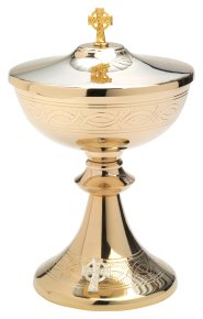 Gold Plated Ciborium H 23 cm