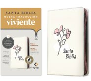 Biblia compacta NTV, letra gigante de zíper con Filament  (SentiPiel, Beige, Índice, Letra Roja)