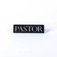 Silver Pastor Car Emblem - Pack of 6