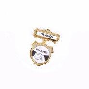Badge Shield Deacon Shaking Hands Magnet