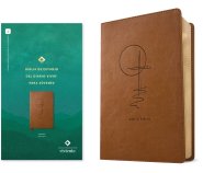 Biblia de estudio del diario vivir para jóvenes NTV con Filament (SentiPiel, Café claro, Letra Roja)