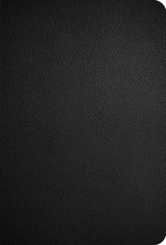 CSB Large Print Compact Reference Bible, Black Leather