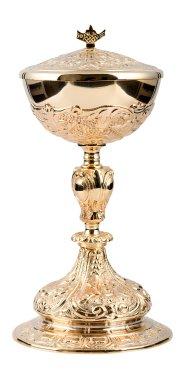 Golden Plated Ciborium H 27 cm
