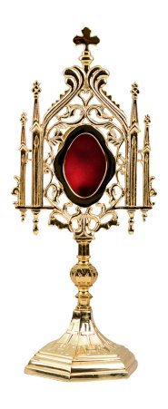 Gold Plated Reliquary H 35 cm