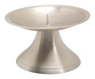 Nickel Plated Candlestand with Small Thorn D 9 cm
