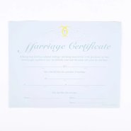Certificate Of Marriage With Cross & Doves Pack of 6