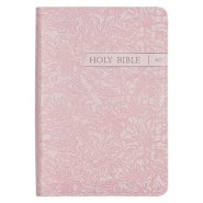 KJV Bible Mini Pocket Faux Leather, Pink