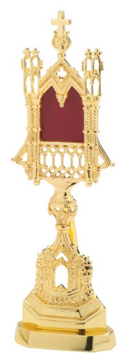 Gold Plated Reliquary H 28 cm