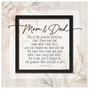 Plaque-Layered Grace-Mom & Dad (6 x 6)