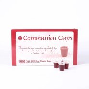 Communion Cups Clear Full Size 1 3/8In Pack of 1000