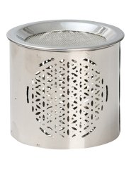 Silver Steel Incense Burner H 6 cm
