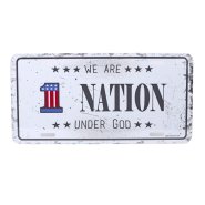 One Nation Number Plate Tag