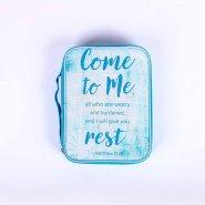 Come To Me Canvas Bible Cover - Large