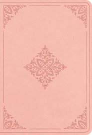 ESV Large Print Value Compact Bible, Red Letter (TruTone, Blush Rose, Fleur-de-lis Design)