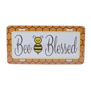 Bee Blessed Number Plate Tag