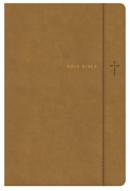 KJV Large Print Thinline Bible, Camel Leathertouch