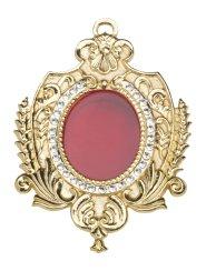 Gold Plated Wall Reliquary with Stones 9.5x14 cm