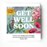Get Well Soon Card with Bible Verse