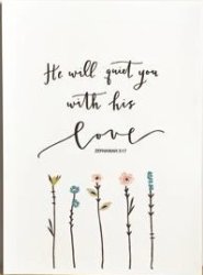 He Will Quiet You By Emily Burger - A4 Print